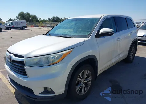 2015 Toyota Highlander Le Plus V6 from USA, damaged, VIN 5TDBKRFH2FS091704